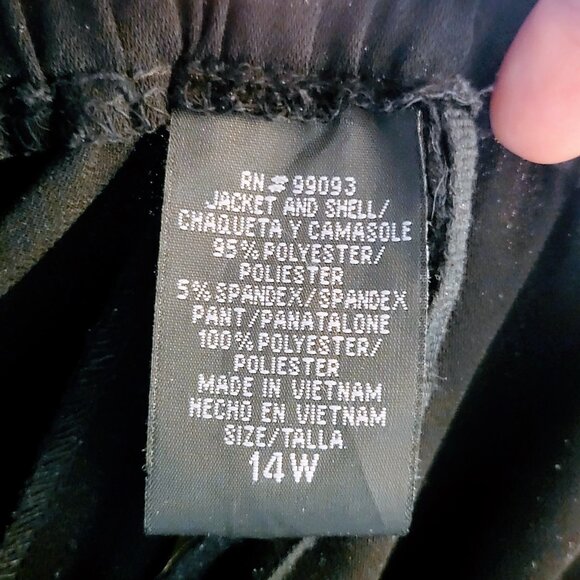 GREAT Solid Black Soft "Slinky" Pants w/ELASTIC In Waist- SO VERSATILE! - Picture 5 of 12